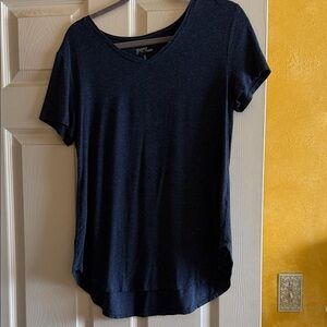 Grace & Lace Dark Blue heather navy Short Sleeve Perfect Tee